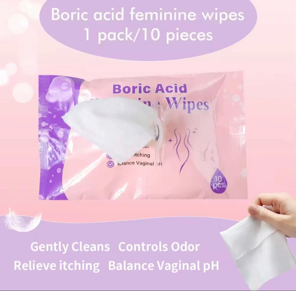 Boric Acid Feminine Wipes