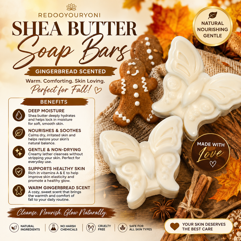 Gingerbread Scented butterfly soap bar